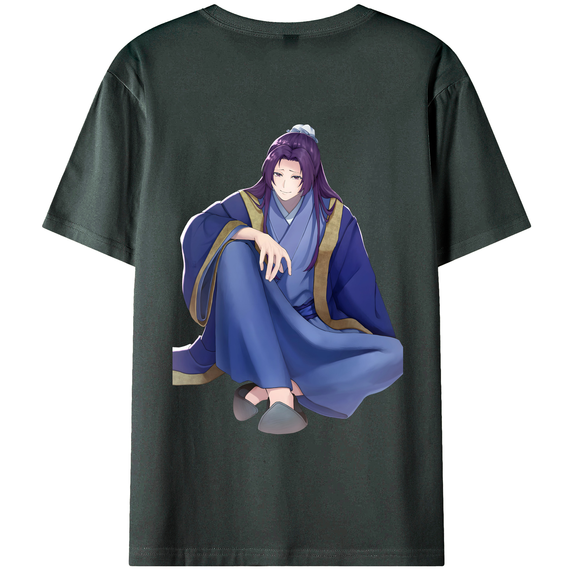 （画像用） 薬屋のひとりごと The Apothecary Diaries 綿100％ メンズ半袖Tシャツ（バックプリント） 通気性